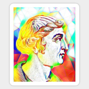 Cassius Dio Colourful Portrait | Cassius Dio Artwork 11 Sticker